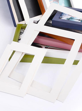 工厂相框卡纸内衬画框装裱a4A34k开8K10寸1230挂墙白色