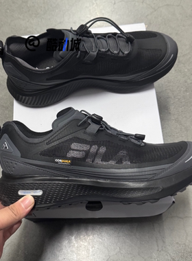 FILA斐柔云乐3代黑色男子轻便透气户外跑步鞋运动鞋A12M521207FAP