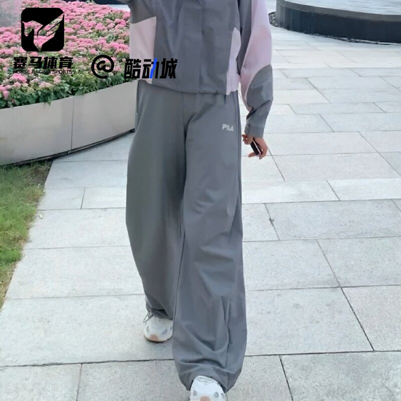 FILA斐乐ORIGINALE灰色女子户外运动舒适休闲长裤F11W539803FDY
