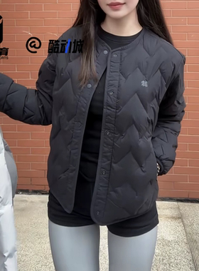 KOLON SPORT可隆黑色女子百搭轻便保暖运动休闲羽绒服TVJDW24922