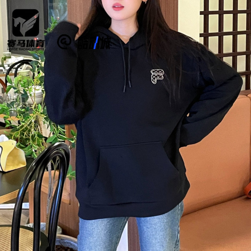 斐乐男女运动休闲针织连帽卫衣