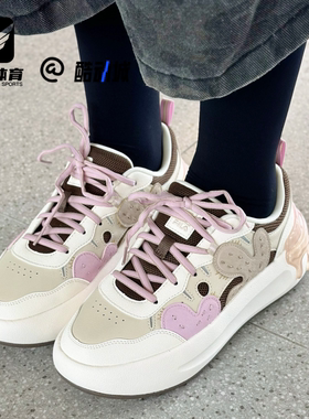 FILA斐乐CACTI 仙掌鞋白棕女舒适耐磨休闲低帮板鞋F12W531208FAC