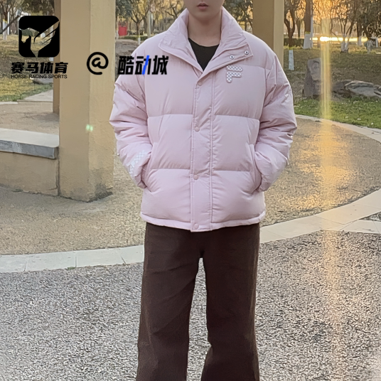 FILAFOB赤粉色男女保暖羽绒服