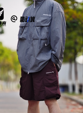 Saucony索康尼 蓝灰男女立领时尚百搭防晒服SA3259WJ43O-GR249