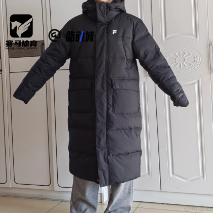 FILAFUSIONEER黑色女子羽绒服
