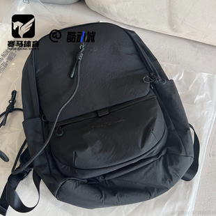 FILA斐乐 深黑男女运动健身大容量书包背包双肩包A13U311135F