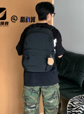 FILA斐乐 ORIGINALE 正黑色男女百搭休闲背包双肩包F13U539131FBK