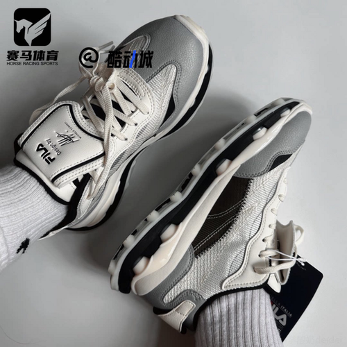 斐乐叠叠鞋2白灰黑运动休闲鞋