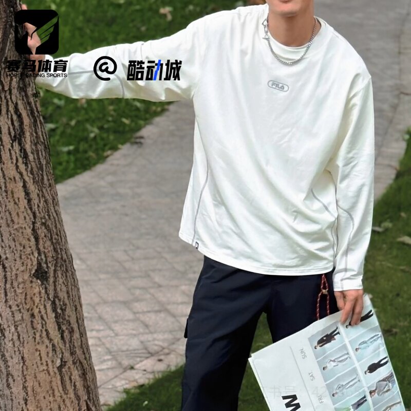 斐乐云峯白柔软舒适针织透气T恤
