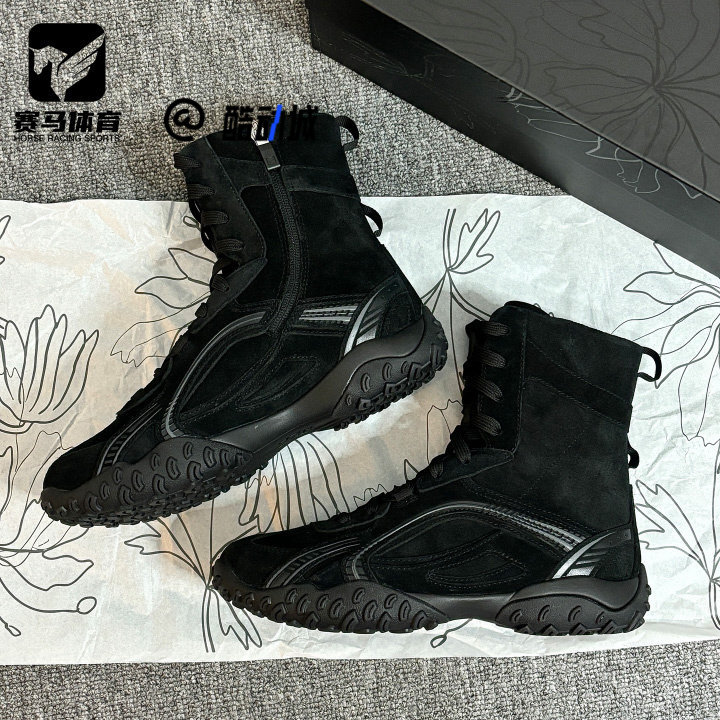 斐乐跳跳鞋黑色潮流酷飒休闲鞋