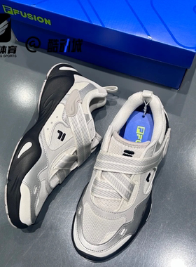 FILA斐乐SLIM 水滴鞋银黑白女子舒适轻便低帮休闲鞋T12W531105FSB