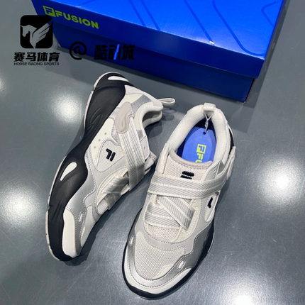 FILA斐乐SLIM 水滴鞋银黑白女子舒适轻便低帮休闲鞋T12W531105FSB