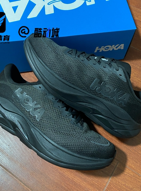 HOKA RINCON 林康4黑色男子舒适百搭防滑耐磨跑步鞋1155132-BBLC