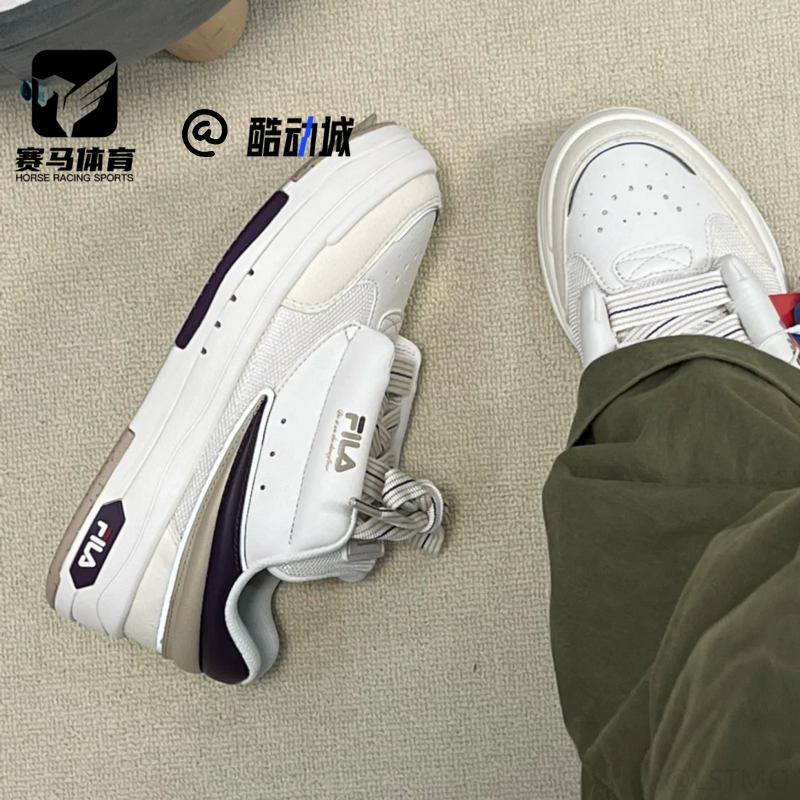 斐乐舞动鞋白色板鞋运动休闲鞋