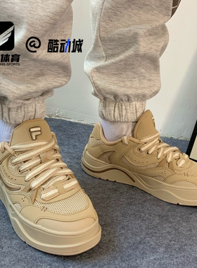 FILA斐乐50-50米棕男子舒适厚底低帮运动休闲板鞋T12M332201FSF