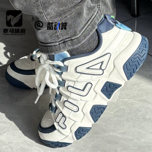 FILA斐乐BUSTER面包鞋白蓝男子篮球鞋运动鞋休闲鞋T12M533206FSM