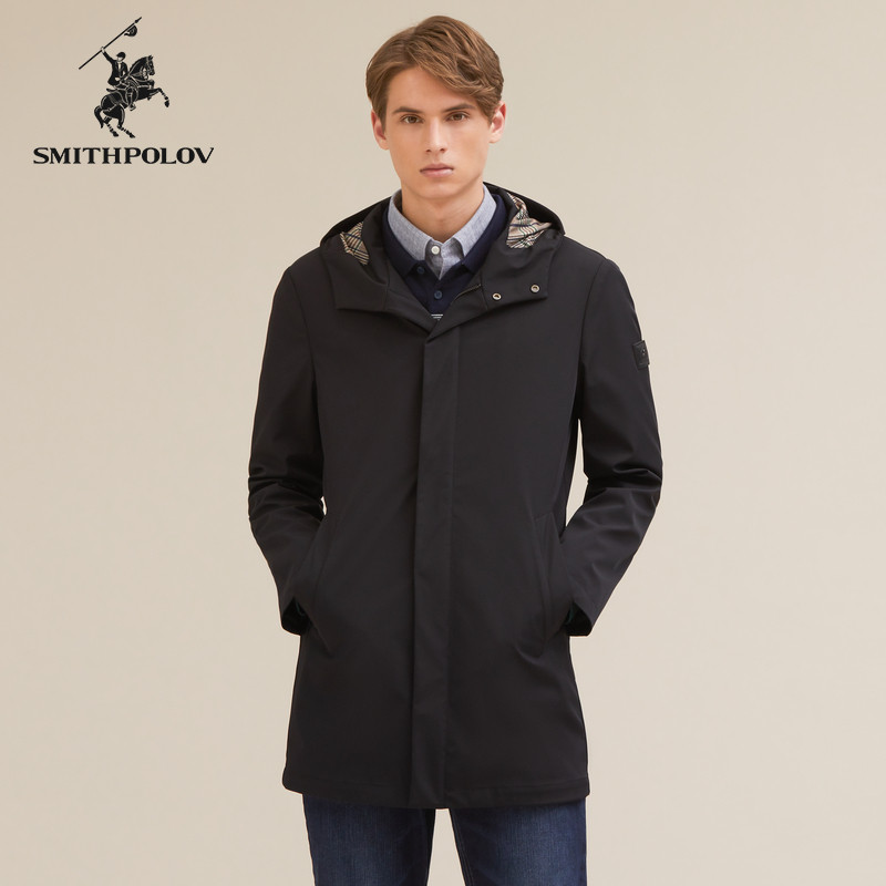 斯密特保罗男装风衣男年秋季新款都市时尚商务休闲夹克外套男