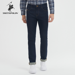 男士 男裤 牛仔裤 潮流长裤 纯色休闲裤 SMITHPOLOV斯密特保罗2024新款