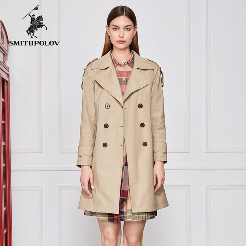 斯密特保罗双排扣风衣外套