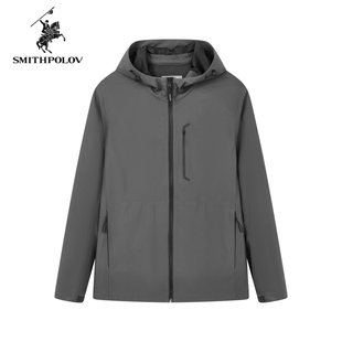 SMITHPOLOV斯密特保罗2024秋季新品男款商务休闲男士夹克外套