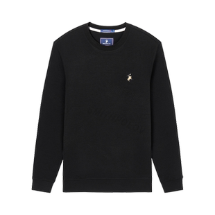 SMITHPOLOV斯密特保罗男装2024秋季新款经典简约休闲圆领套头卫衣