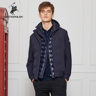 SMITHPOLOV斯密特保罗冬季新品男羽绒服时尚外套