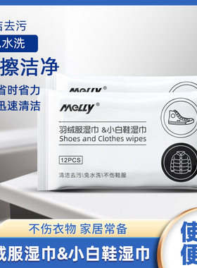 干洗清洁湿巾免洗去污去油便携衣物棉服清洗剂湿巾