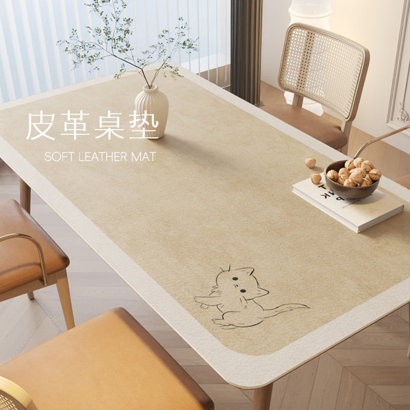 日式皮革餐桌垫防水防油免洗防烫茶几桌布台布长方形隔热垫桌面垫,居家布艺,桌布,淘宝优惠券,粉丝福利购,淘宝优惠卷