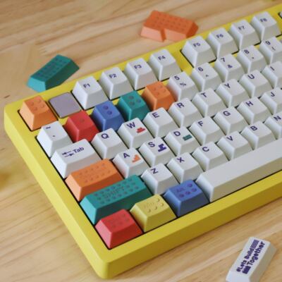 积木主题键帽五面热升华
