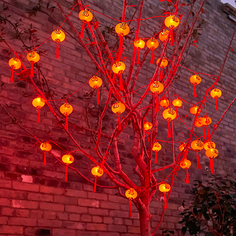 太阳能红灯笼春节装饰
