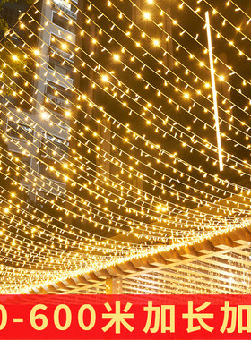 led彩灯闪灯串灯满天星户外防水星星灯树灯24V低压街道工程氛围灯