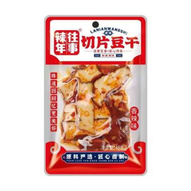 [辣年往事切片豆干香辣味]手撕豆干长酱干香辣劲道豆干小零食