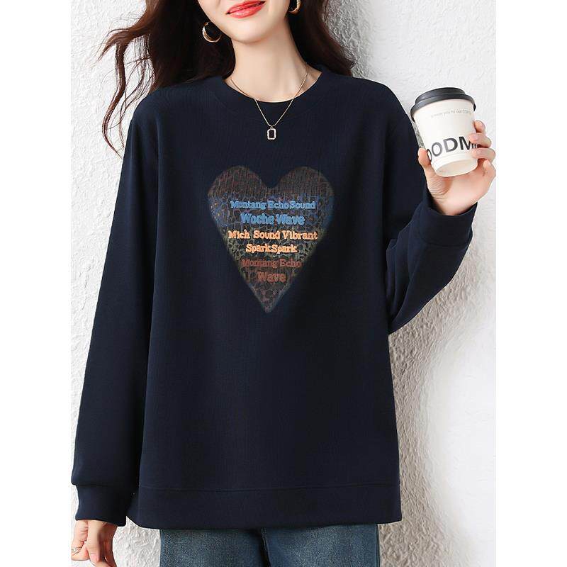 ROUMIKL大码女装中长款卫衣女秋冬季胖mm品牌遮屁股洋气山东即墨