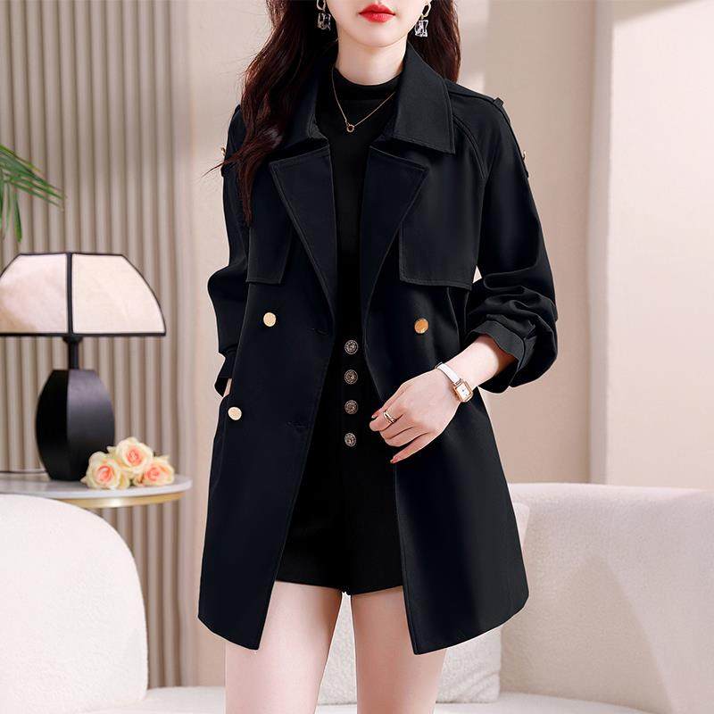 ROUMIKL杭州意法风衣女款2025新款春秋冬爆款今年流行高端小个子