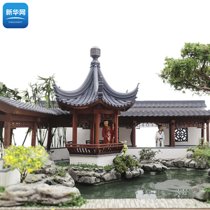 古代建筑模型拼装 古风苏州园林 北京四合院成年高难度拼装模型