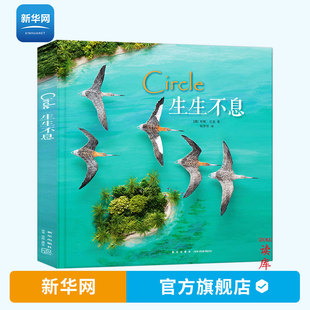 新华网 珍妮贝克著 读小库儿童书绘本 迁徙 Circle 生命斑尾塍鹬 拼贴画 生生不息 一只鸟 壮阔视野下 6岁宝宝故事画册读库