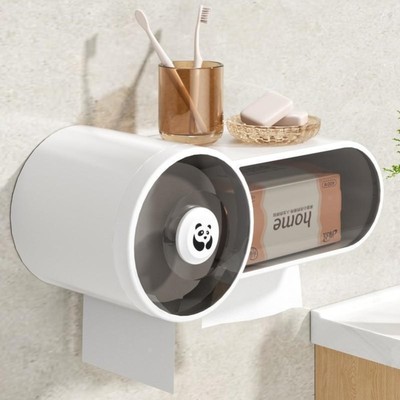 卫生间纸巾盒壁挂式厕所抽纸卷纸盒防水厕纸盒免打孔卫生纸置物架