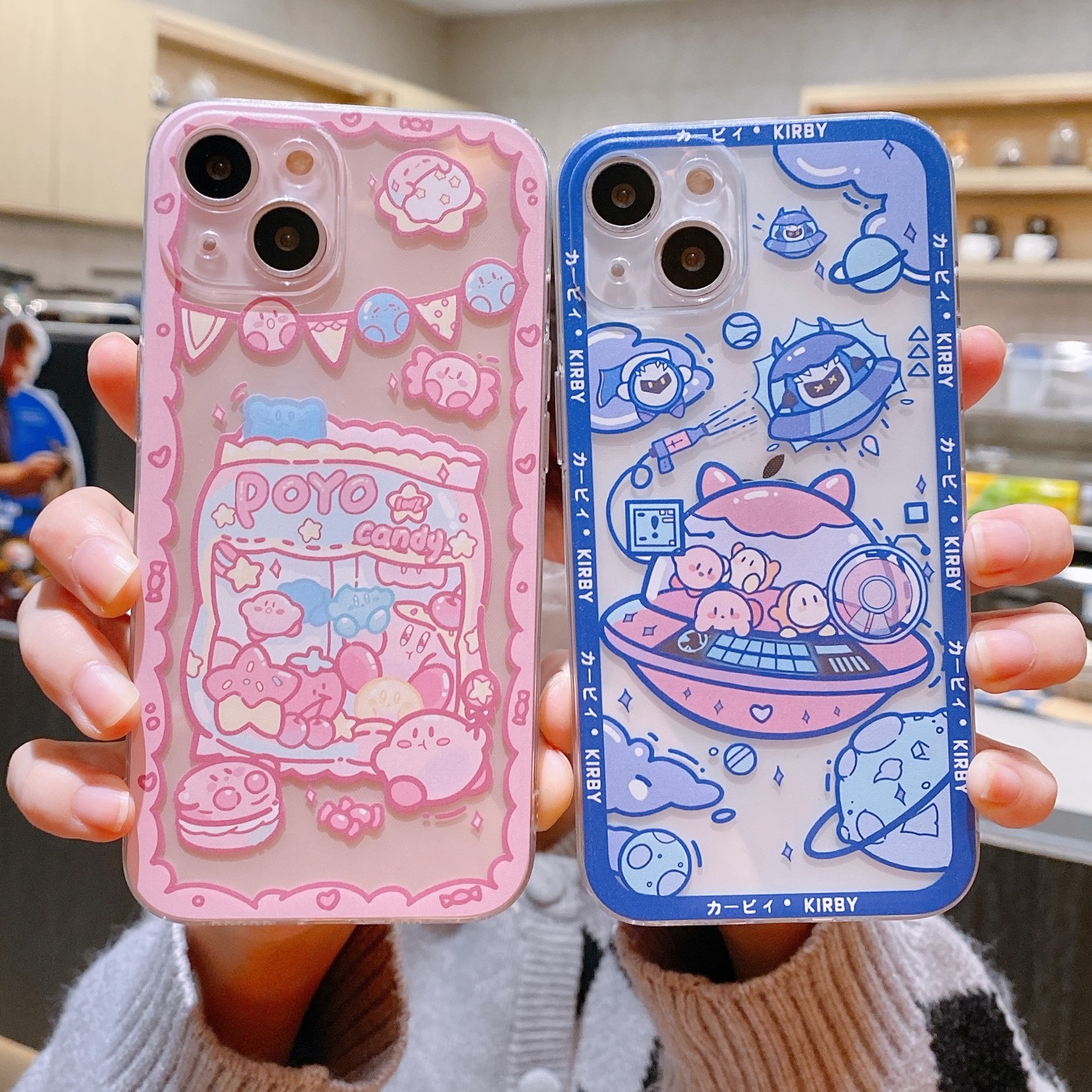 卡通可爱星之卡比适用iphone12promax手机壳苹果13全包透明16/8plus防摔女生7/se2保护套小米15/xsmax硅胶软9