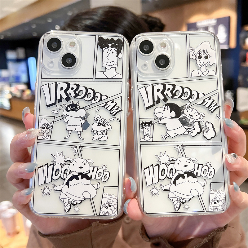 苹果iPhone硅胶漫画蜡笔小新防摔
