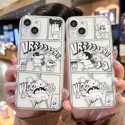 苹果iPhone硅胶漫画蜡笔小新防摔