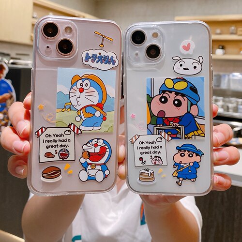 苹果iphone硅胶卡通透明直边软壳