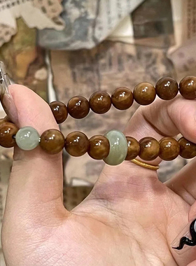 库克搭配和田玉易盘完一天就上色