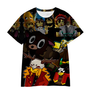 99Nights in the Forest个性3D数码印花海外休闲透气宽松T恤