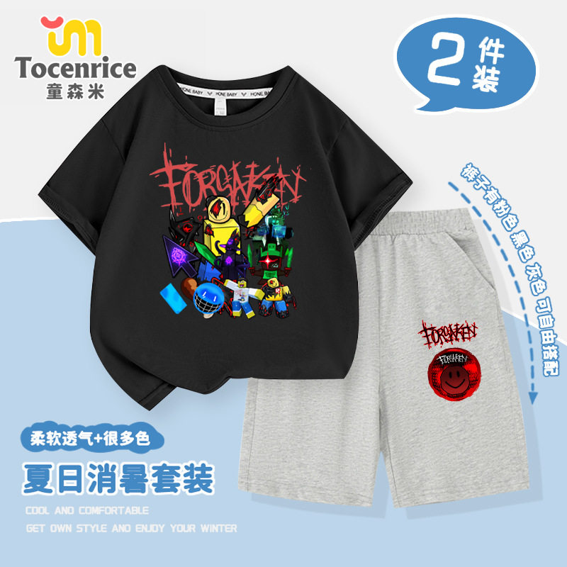 Forsakenroblox游戏短袖套装儿