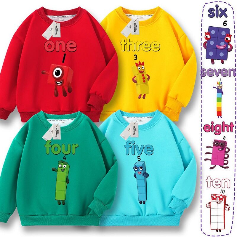 Numberblocks数字积木衣服男童卫
