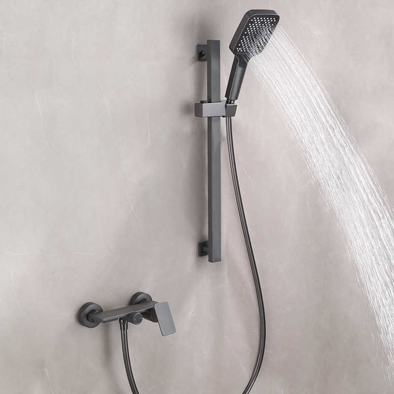 伊古韻增壓花灑全銅主體免打孔