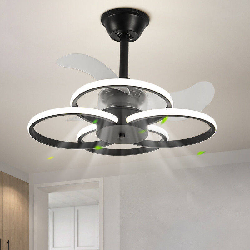 隐形风扇吊扇灯客厅餐厅卧室灯家用新款现代简约吊顶护眼电扇吊灯