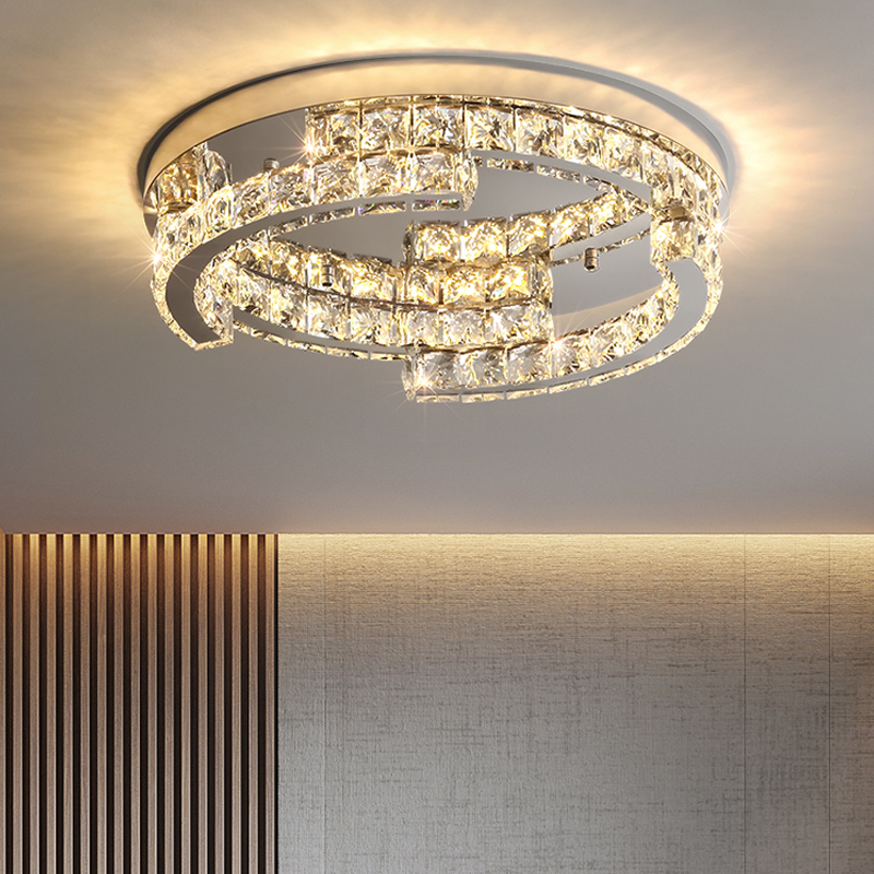 婚房led家用灯水晶吸顶卧室灯