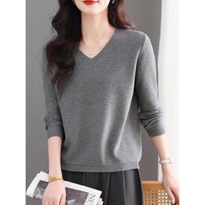 ROUMIKLV领亮片针织打底衫女秋冬2025新款亮闪闪高级感毛衣洋气内