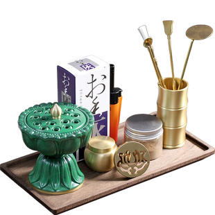 香道用具入门套装纯铜工具香篆香炉打篆沉香檀香粉塔香制作熏香炉